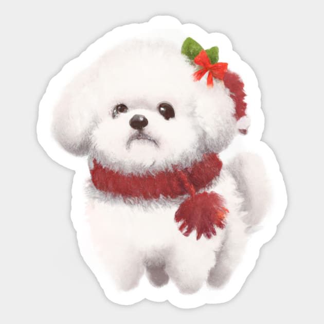 Bichon frise stickers clearance